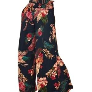 Patrons of Peace Angelo small wide leg flowy floral pull on pant P3 2947